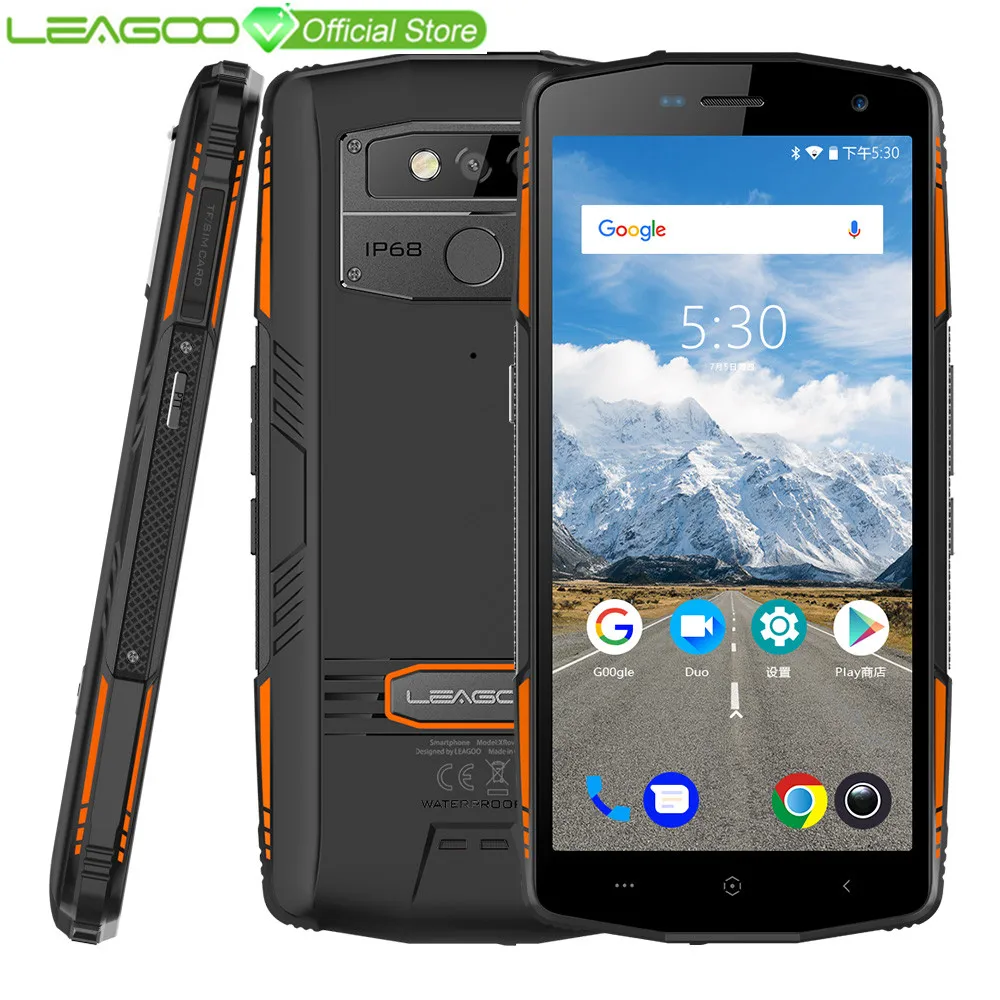 

LEAGOO X-Rover IP68 Waterproof Smartphone 5.72" 6GB 128GB MTK6763 Octa Core NFC Face ID 13MP Dual Camera 5000mAh 4G Rugged Phone