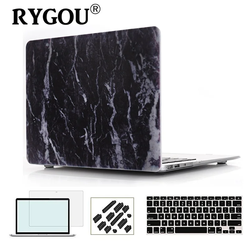 RYGOU чехол с мраморной текстурой для Apple Macbook Air Pro retina 11 12 13 15 дюймов для Mac book Pro 13 15 A1706 A1707 A1708 чехол - Цвет: DL-21