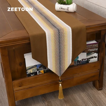 

Creative Cotton and Linen Table Runner Art Wedding Party Decor Placemat Tablecloth / Home Supplies Accessories Long Mat Bed Flag