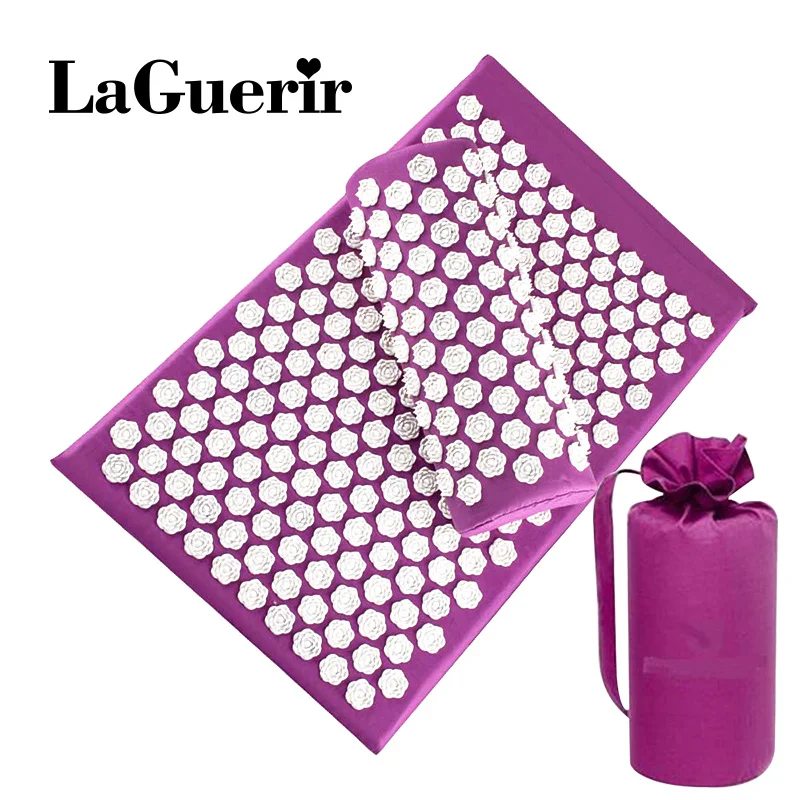 

Drop Shipping Mat Acupressure Massager Mat Relieve Stress Pain Mat Relief Stress Body Massage Pillow Cushion with bag