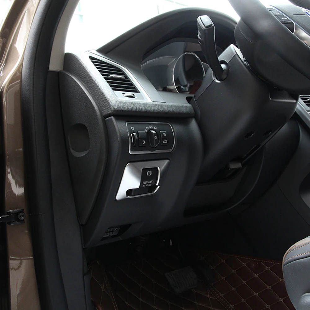 

Car Electronic Hand Brake Button Cover Trim Stickers For VOLVO XC60 XC70 S60 V60 S80 Auto Interior Accessories Car Styling