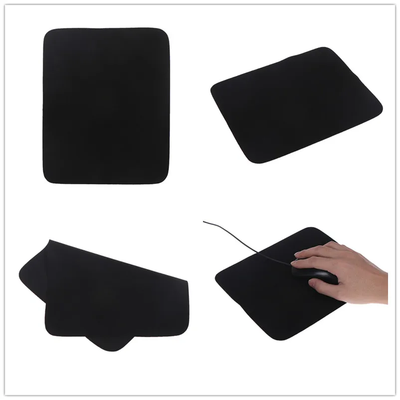 

Black Gaming Mouse Pads Antislip Speed/Control Locking Edge Mouse Mat For pad mouse Rug For Laptop PC Computer Tablet 24*20cm