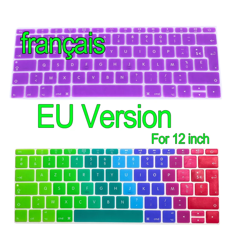 Buy French EU Version Keyboard Stickers Retina 12 inch Gradient Euro Layout