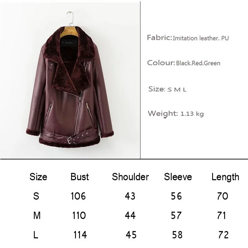 Autumn Winter Coat New 2019 Top Brand Women Punk Lapel thickened Padded Warm PU leather coats