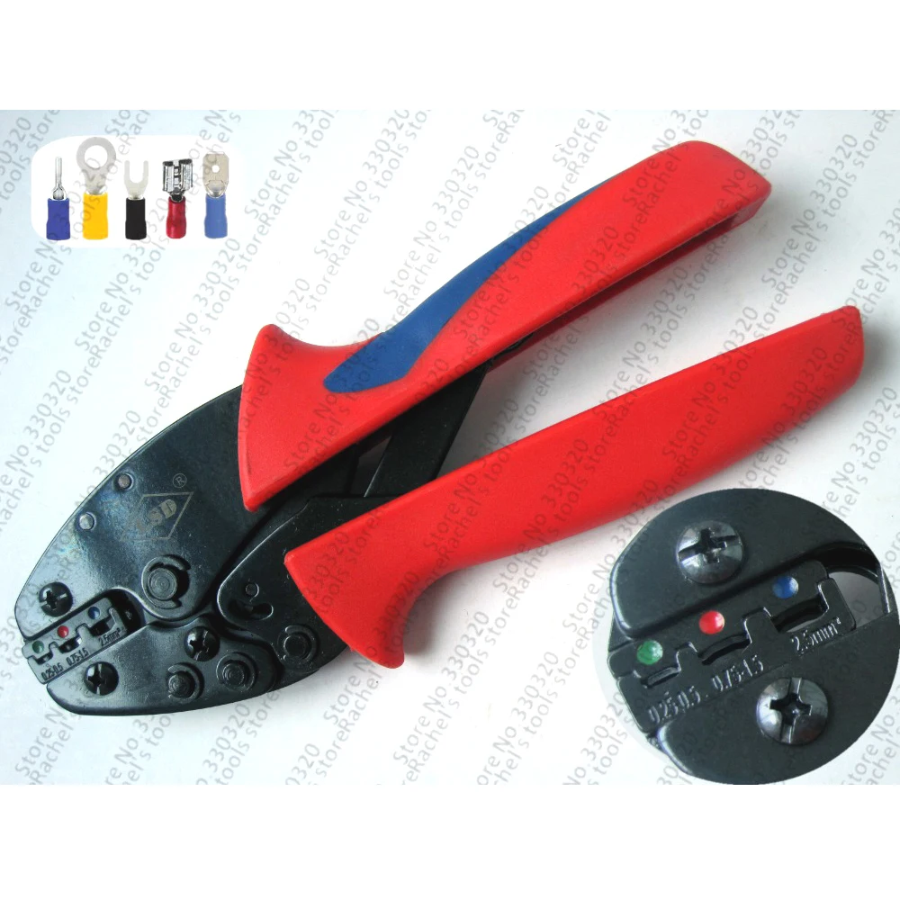 Insulated Terminals Crimping Tools 0.25-2.5mm2 wire connector crimper pliers L-02C | Инструменты