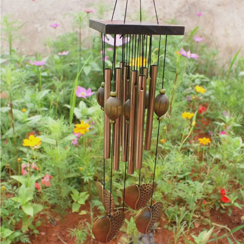 Садовый декор Колокольчик колокольчик антикоррозийный медный прекрасный открытый украшения для жизни - Цвет: C