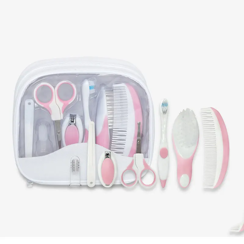 

7PCS Portable Newborn Baby Tool Kits Infant Kids Kit Comb Toothbrush Safe Nail Care Infantil Doppler Fetal Gift Set Cheap Stuff
