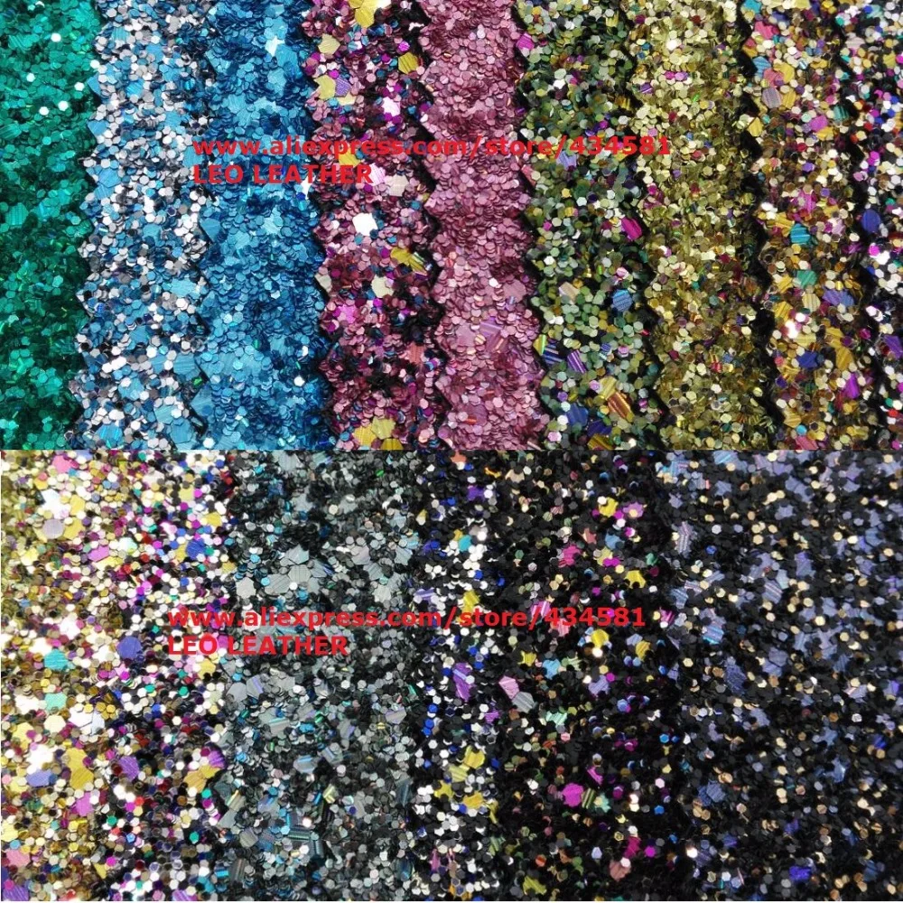 

Mixed Color Chunky Glitter Fabric for Sewing DIY Accessories P710