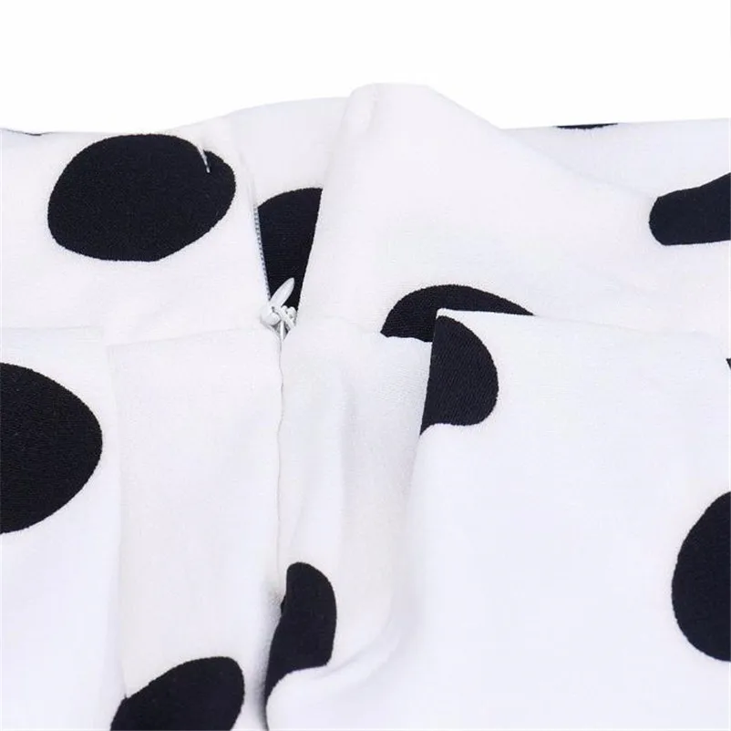 HOT sell Fashion 2018 Summer style skirts womens Casual Bodycon Polka Dot Umbrella Skirt Retro Puff Skirts Femme Saia Y05#N (2)
