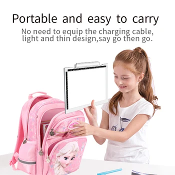 

Brightness Adjustable A4 Wireless Rechargeable Battery Powered LED Light Tracer Pad for Student Painting