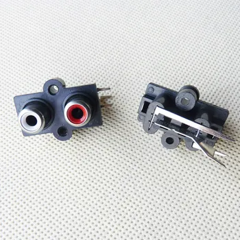 

50pcs PCB Mount 2 Position Stereo Audio Video Jack RCA Female Connector