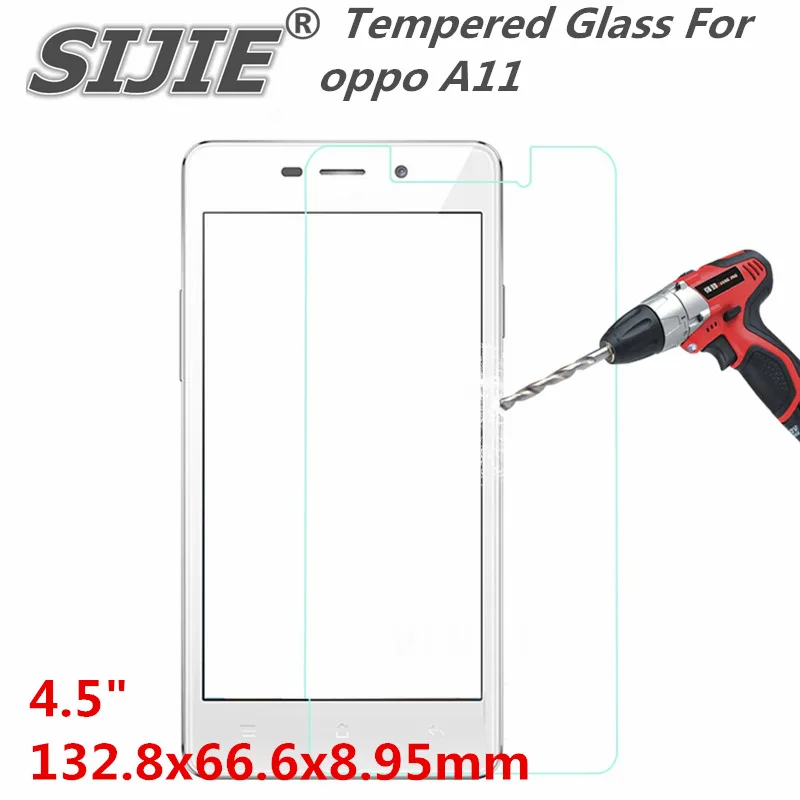 

Tempered Glass For oppo A11 save cover Screen Protector protective 4.5" inch free gift