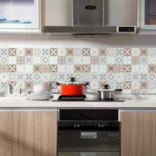 Funlife самоклеящаяся наклейка для кухонной плитки, водостойкая Настенная Наклейка для ванной комнаты, Ретро стиль, сделай сам, домашняя художественная мебельная наклейка Funlife самоклеящаяся наклейка для кухонной плитки, водостойкая Настенная Наклейка для ванной комнаты, Ретро стиль, сделай сам, домашняя художественная мебельная наклейка