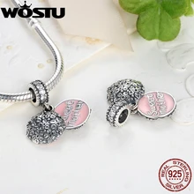 925 DULCE MADRE CUELGA Charm Fit Pandora Original Pulsera Regalo de la Joyería del Collar De Las Mujeres Auténticas