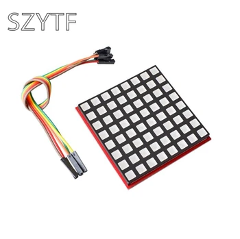 

LED Full Color Dot Matrix RGB LED Display Screen Board 8*8 Dot Matrix Module for Raspberry Pi 3/2/B+ 8x8 RPI-RGB-LED-Matrix