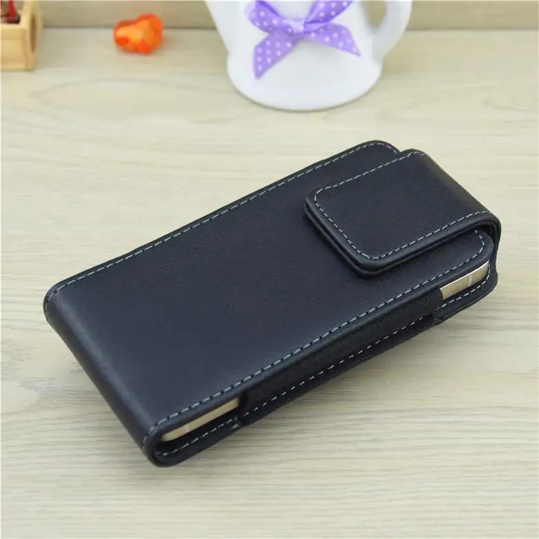 Кожаный чехол HATOLY для iPhone 5 5C 5SE с возможностью поворота на 360 градусов защелкой