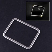 Серебряный из нержавеющей стали стояночный ручной тормоз переключатель наклейка крышка отделка подходит для Mercedes Benz W176 W246 X156 C117