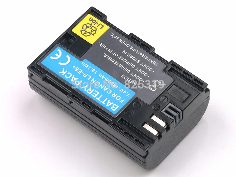 7,4 V 1800 mAh LP-E6 LPE6 аккумуляторная Батарея LP E6 Камера Аккумуляторы для Canon EOS 6D 7D 60D 60Da 70D