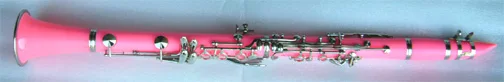 PINK CONCERT BAND CLARINET W/CASE. WARRANTY