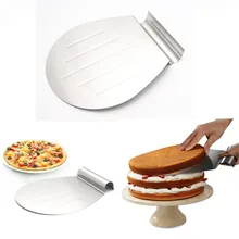 Edelstahl Kuchen Backenwerkzeuge Kuchen Pizza Schaufel Transfer Kuchenbehälter Beweglichen Platte Kuchen Heber DIY Backen & Pastry Werkzeuge