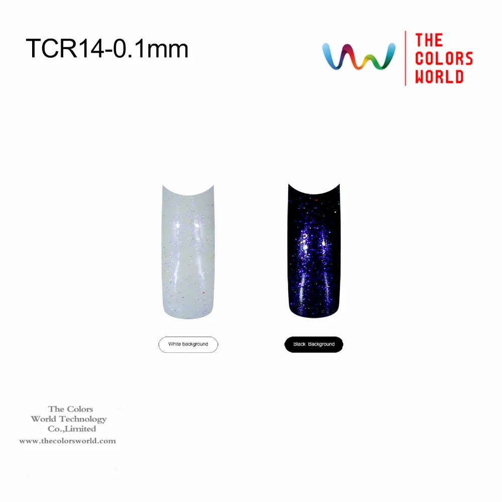 

TCR14 0.1mm 004 size Shinning white with little purple violet reflects Color Glitter Powder wholesale