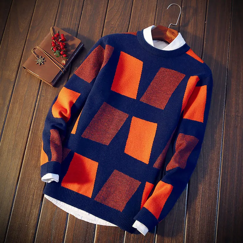 Осенняя одежда года зимний свитер пуловер для мужчин Рождественские толстовки с животным принтом свитера цвета Омбре marca дешевые мужской свитер