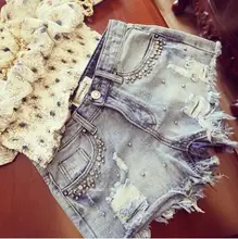 Mais novo casual verão denim shorts para as mulheres frisado vintage lavado borla jeans curto moda feminina shorts casuais s/5xl j3018