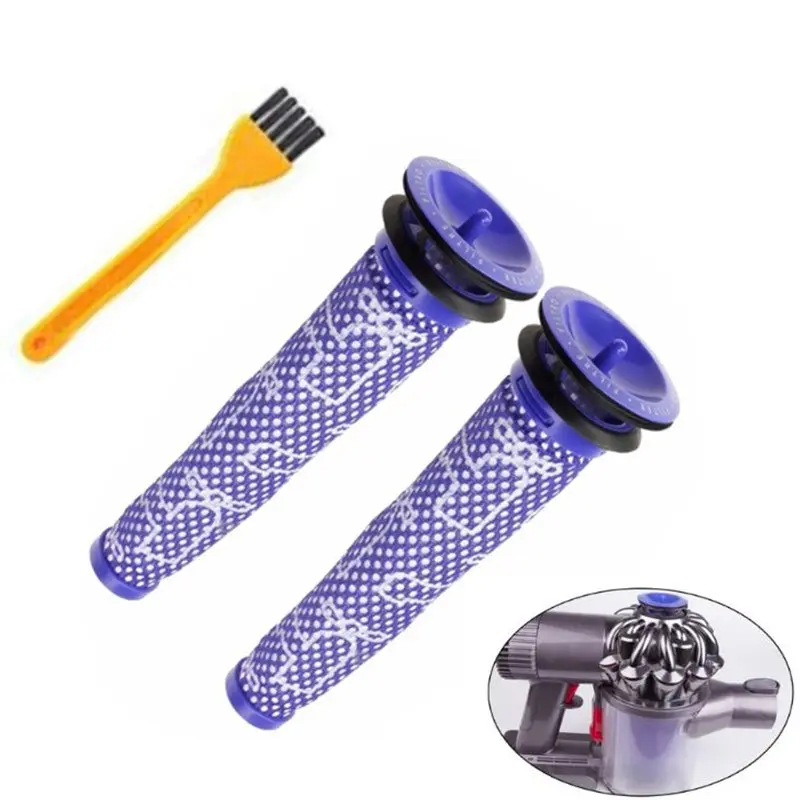 

2pcs Vacuum Cleaner accessories Parts Pre Motor Washable HEPA Filter Motor Head for Dyson v6 v7 v8 dc62 DC61 DC58 DC59 DC74