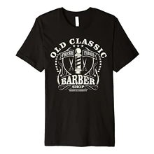 2019 nueva camiseta de moda de verano para hombre, Camiseta clásica Retro con poste de barbería, camiseta informal