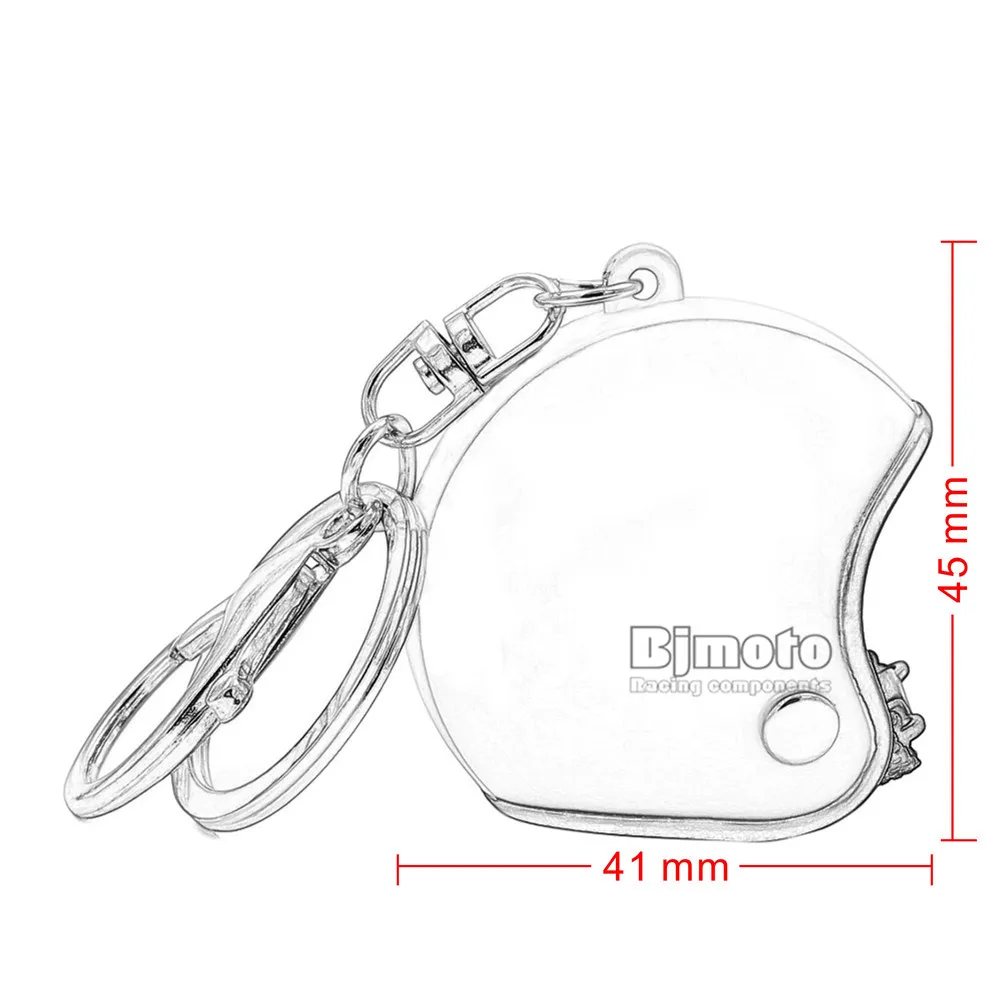 Motorcycle Helmets Key chain Women Men Cute Safety Helmet Car Keychain Bags Hot Key Ring For Kawasaki Honda Yamaha (1)
