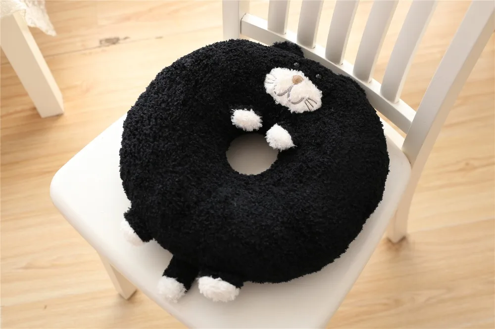 Каваи nooer милый Япония Tiimo Черный кот плюшевая игрушка мягкая кошка и животные плюшевые куклы для детей Дети мягкий стул подушка