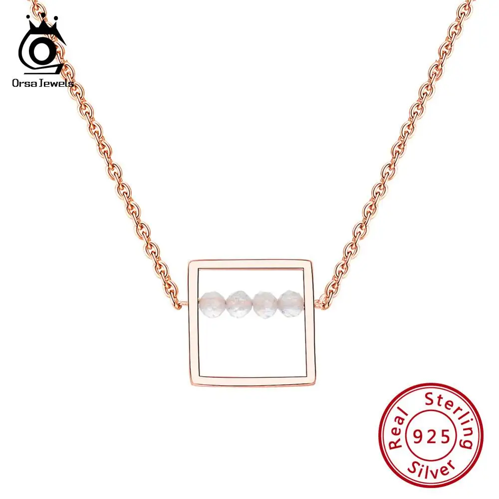 ORSA JEWELS новейшее ожерелье из стерлингового серебра 925 пробы с подвеской в виде