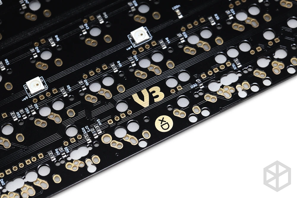  xd60 xd64 3.0 PCB Custom Mechanical Keyboard Kit underglow RGB GH60 60% programmable mx alps stem s