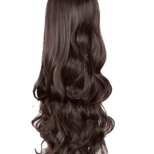 Парики для косплея Fei-Show синтетические термостойкие волокна длинные вьющиеся наклонные челки волосы для женщин Хэллоуин костюм коричневый черный парик