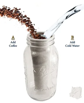 

Realand Premium Stainless Steel Mason Jar Cold Brew Coffee Maker and Iced Tea Infuser Loose Leaf Tea Mesh Filter Strainer