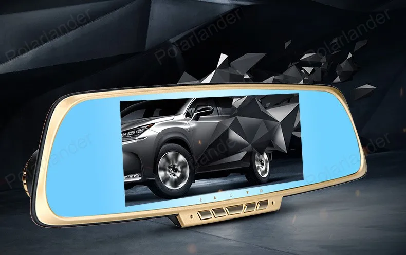 Профессиональная 7 дюймов 1080 P Android Автомобильная умная система gps навигация wifi Автомобильное зеркало заднего вида Двойной объектив Автомобильный видеорегистратор