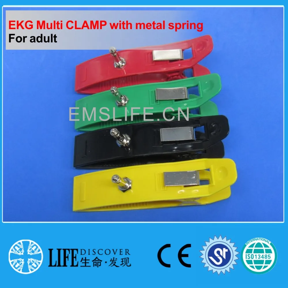 

Nickel-plated multi ekg clamp for 3.0,4.0,snap&clip,4pcs one set