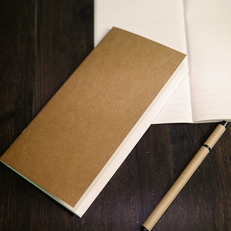 JUNHUI Notebook Kraft Paper Book Standard 21*11 Travel Notebook Core