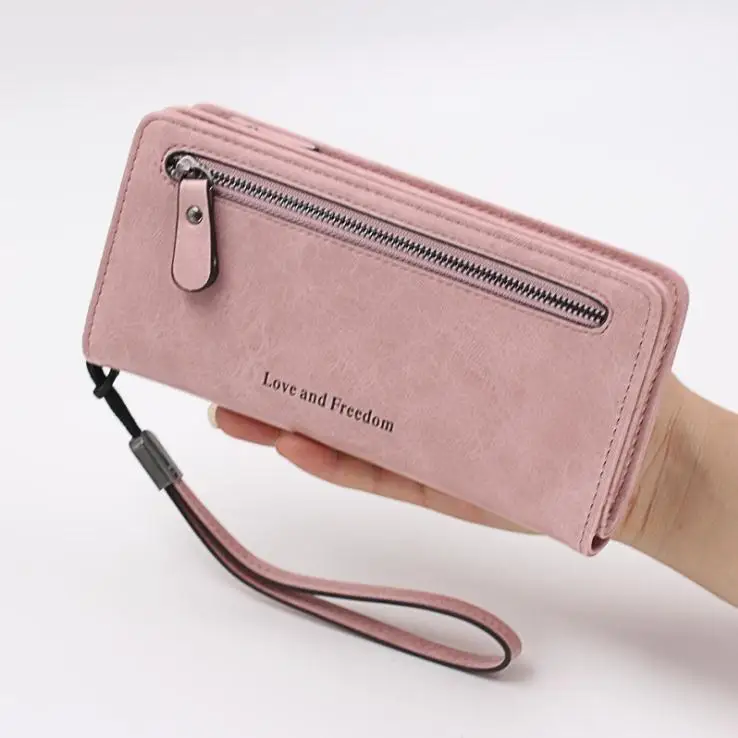 

Women Purse Wallets pu Leather Famous Brand Designer Luxury Long Wallet Women Wallets Female Bag Ladies Vintage Simple fashion