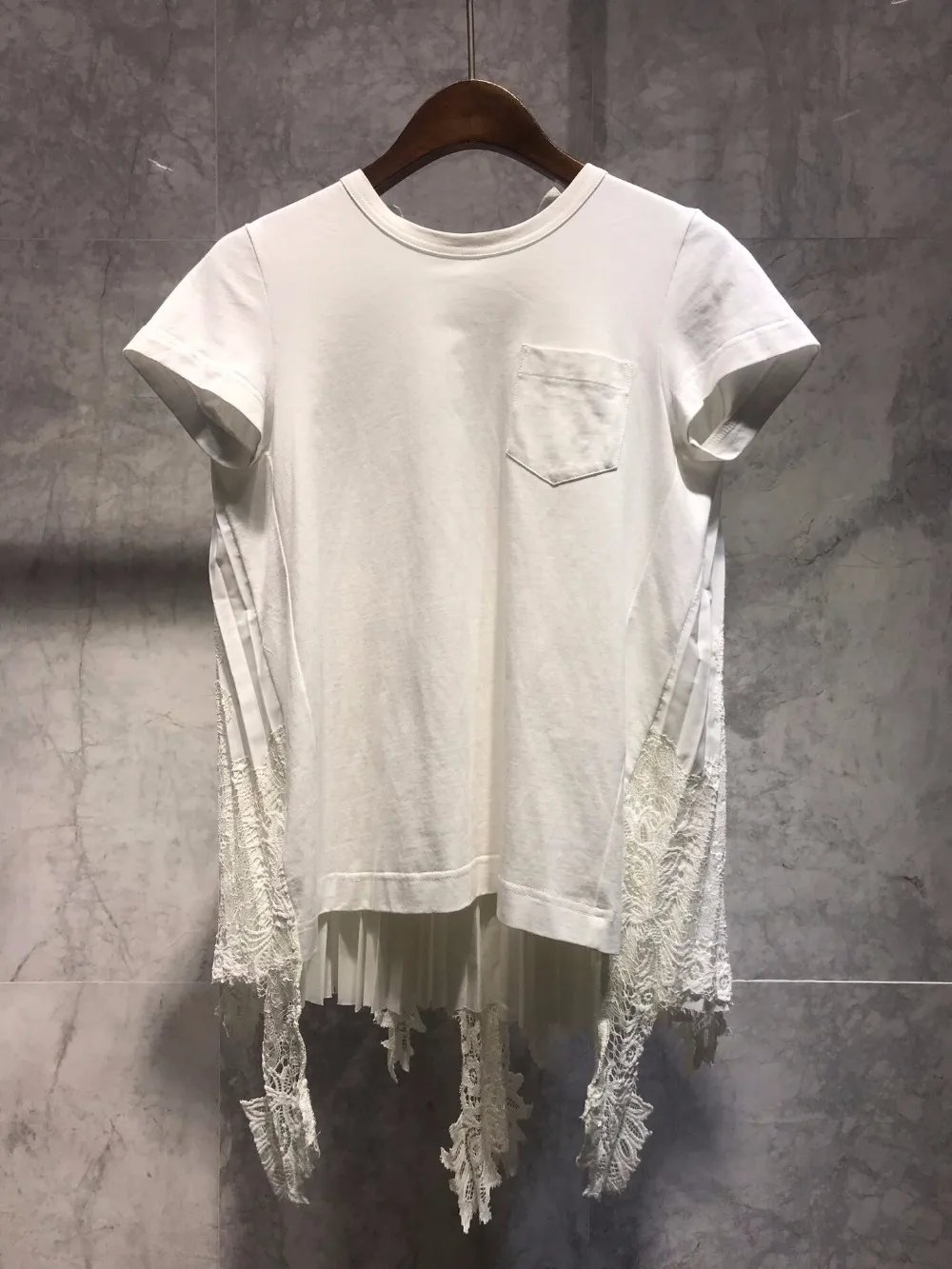 Dentelle 2 Femmes Casual Patchwork D'été 2019 T Couleur Tee Ddxgz3 Nouvelles shirt zAwxtqpaq