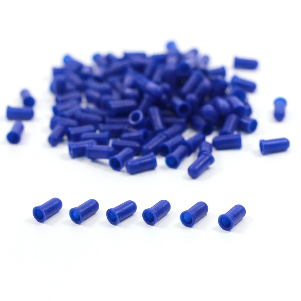 

100pcs BLUE Caps / Covers for 3mm Grain of Wheat Bulbs LEDs NEW XPT01B