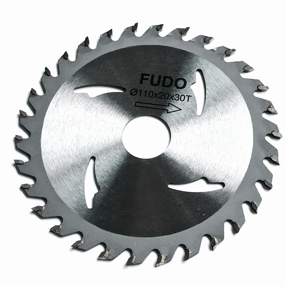 Whole sale of 100PCS 110*1.8*20*30T TCT saw blade for Poly wood/MDF