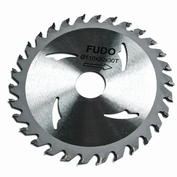 

Whole sale of 100PCS 110*1.8*20*30T TCT saw blade for Poly wood/MDF/Hard wood cutting wood working saw blades Universal use