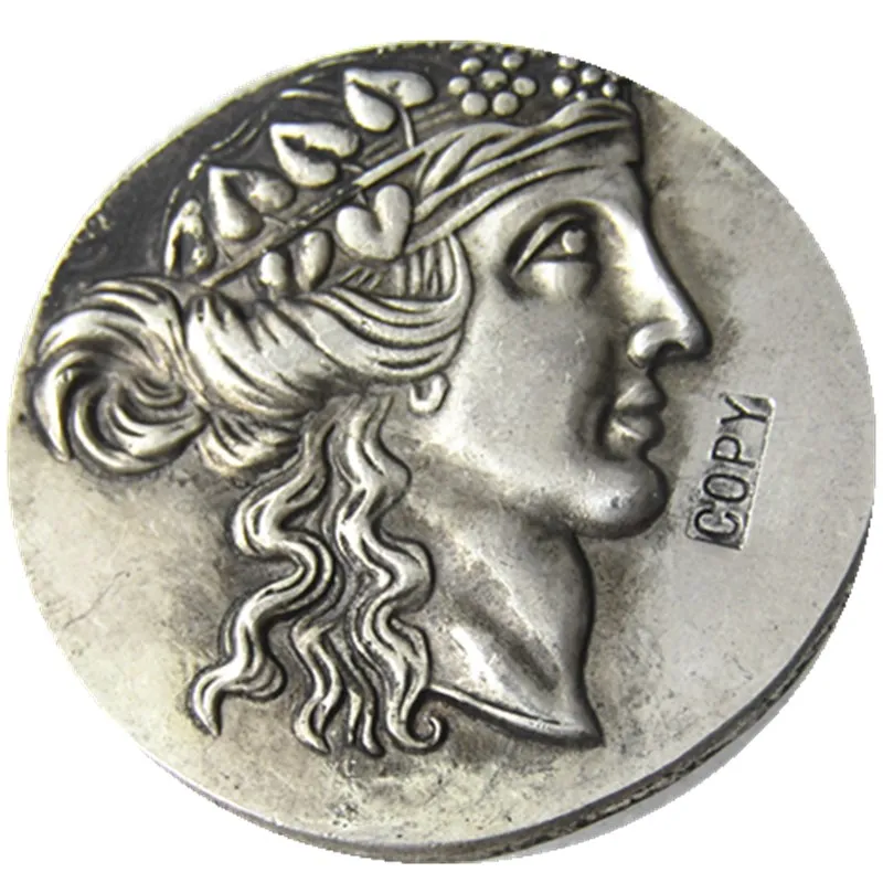 

G(19)Greek Silver Coin, THRACE Thasos AR Tetradrachm Silver Plated copy coins
