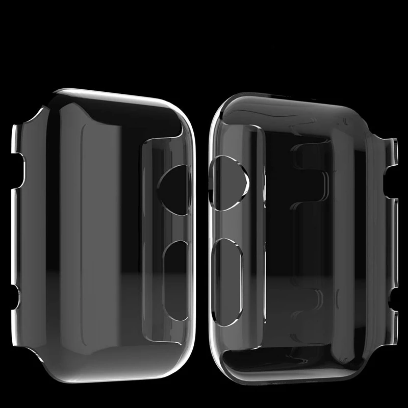 Защитный ПК Жесткий против царапин и ударостойкий чехол для Apple Watch Case 3 2 1 38 мм 42 мм iWatch