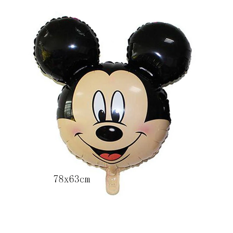 1 шт./лот воздушный шар из фольги с Микки и Минни Маус, украшение для дня рождения, маленькие воздушные шары с Микки Маусом