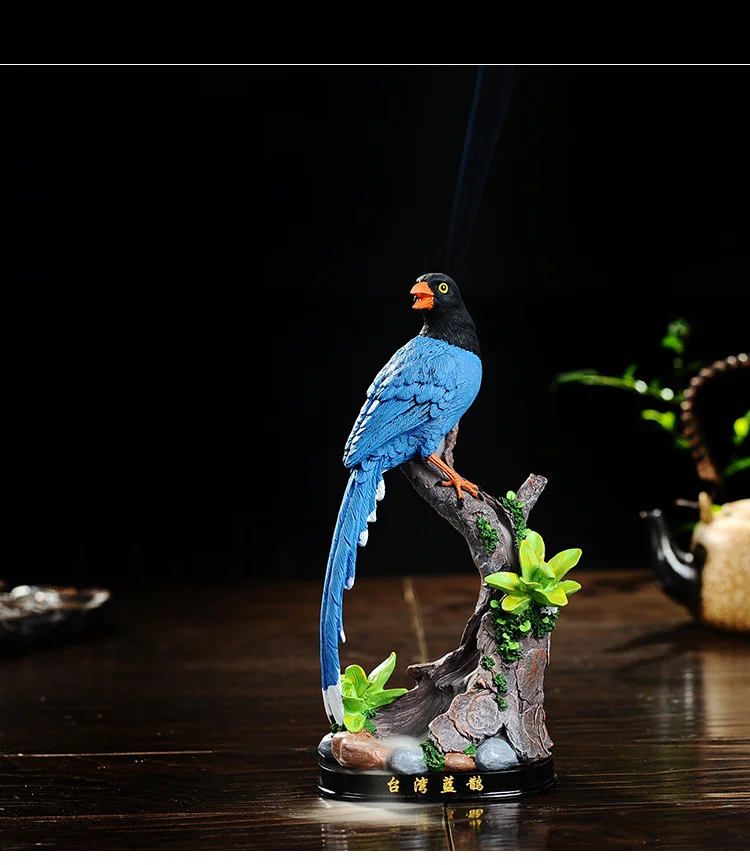 

Ceramic Home Decor Backflow Incense Burner Bird Standing On The Tree Smoke Waterfall Incense Burner Use In Home Office Teahouse