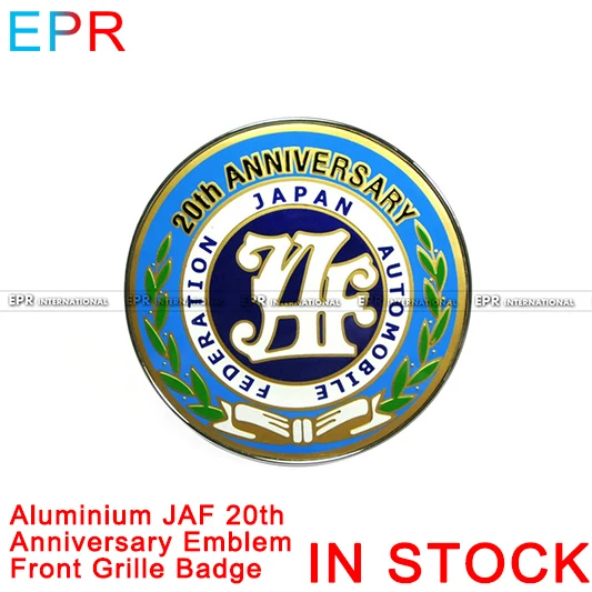JAF 20th юбилей эмблема алюминиевая передняя решетка значок