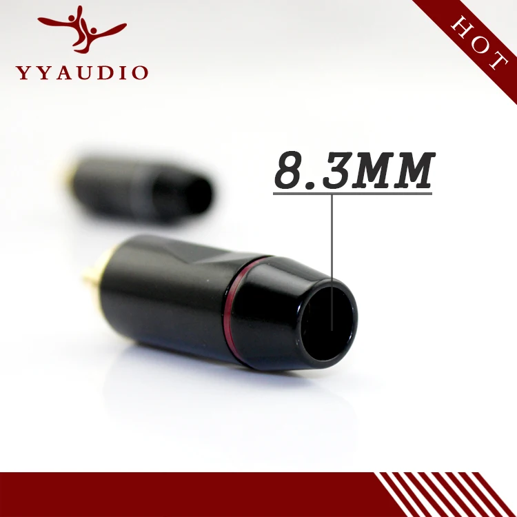 YYAUDIO 10 шт. RCA штекер аудио кабель Разъем Мужской адаптер для DIY|adapter rca|adapter connectoradapter