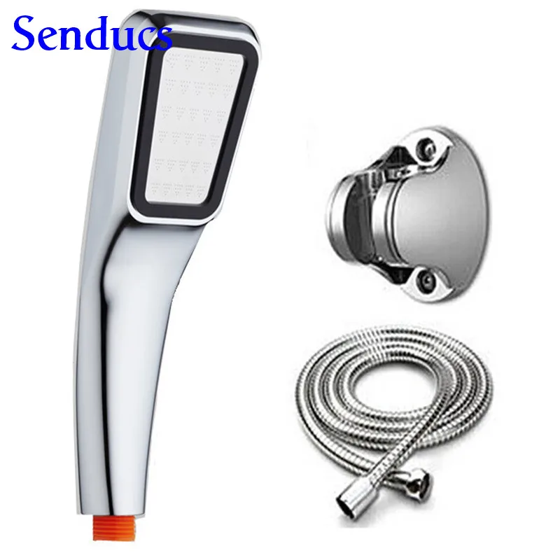 Free shipping hot sale ABS bath hand shower with polished chrome bathroom head or top for water saving | Обустройство дома